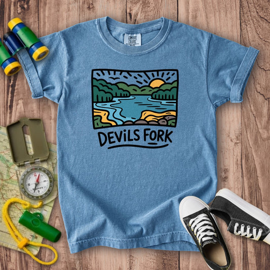 Devil’s Fork State Park Kids Cotton T-Shirt