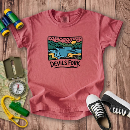Devil’s Fork State Park Kids Cotton T-Shirt