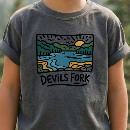 Devil’s Fork State Park Kids Cotton T-Shirt