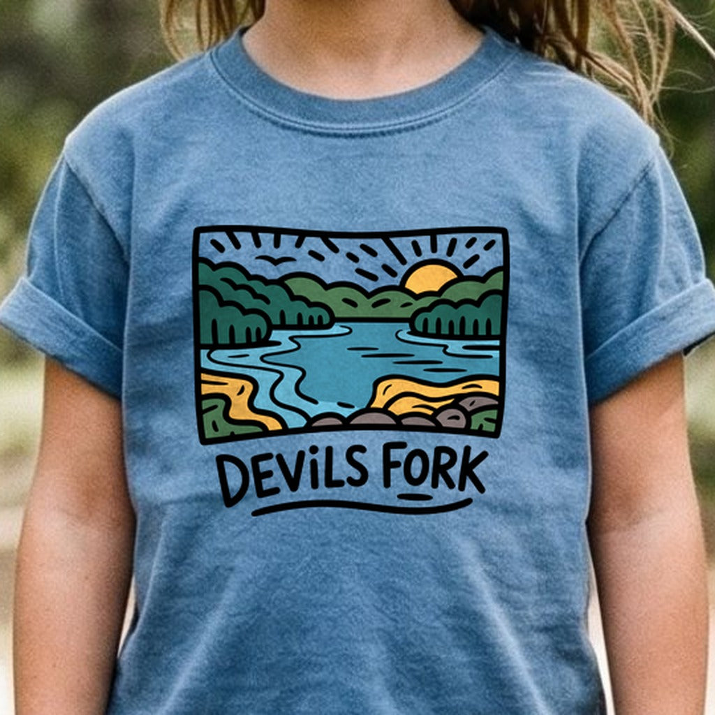 Devil’s Fork State Park Kids Cotton T-Shirt