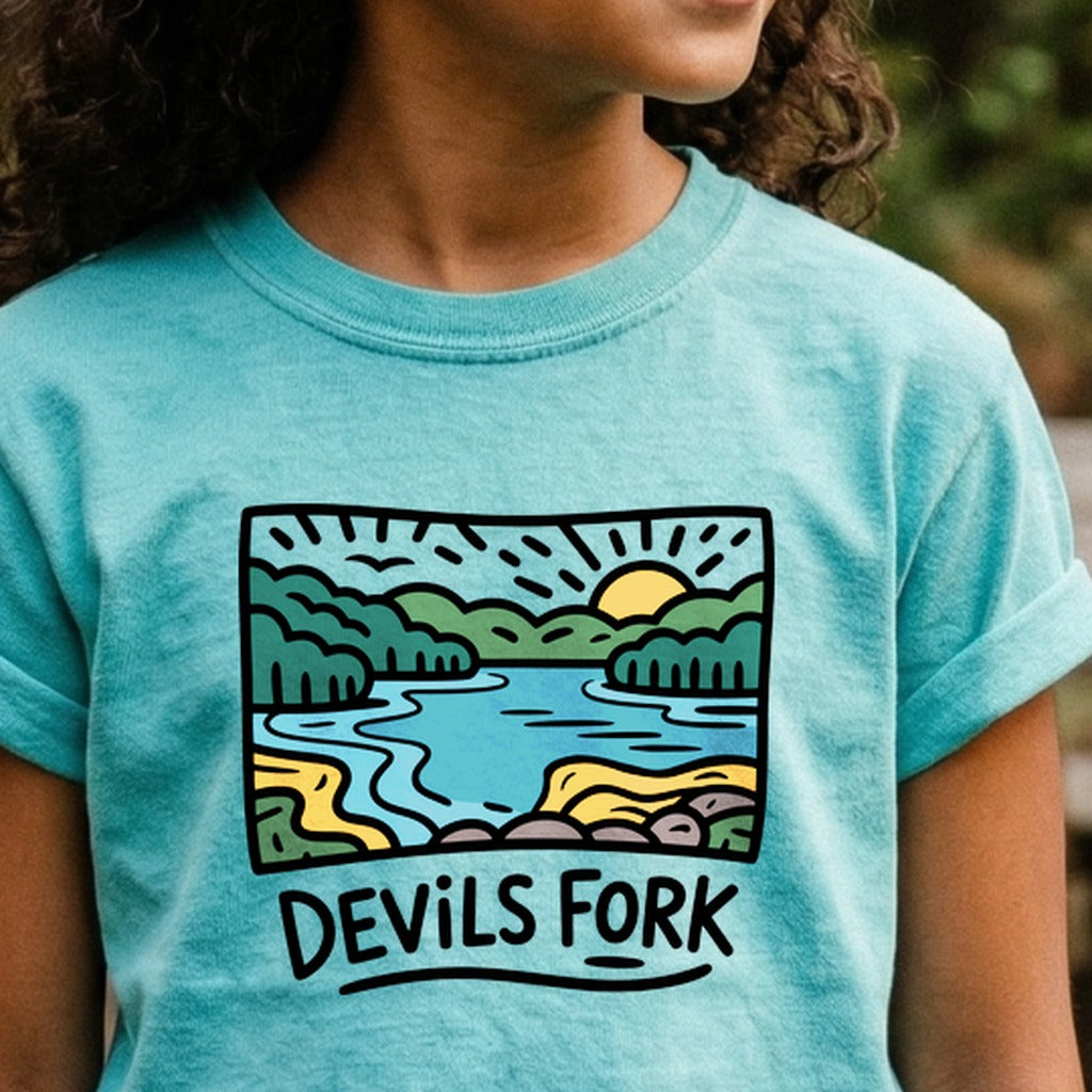 Devil’s Fork State Park Kids Cotton T-Shirt