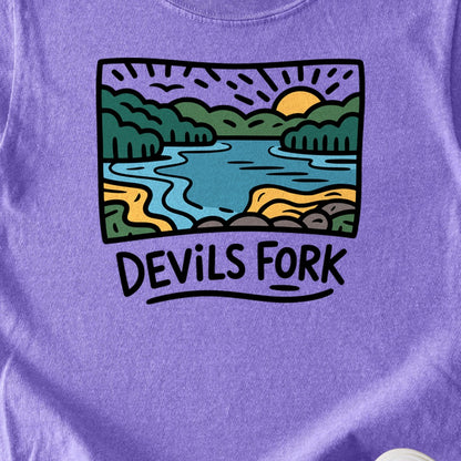 Devil’s Fork State Park Kids Cotton T-Shirt