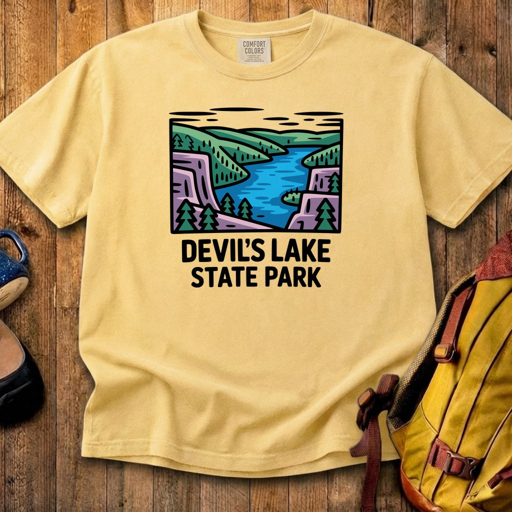 Devils Lake State Park Cotton T-Shirt