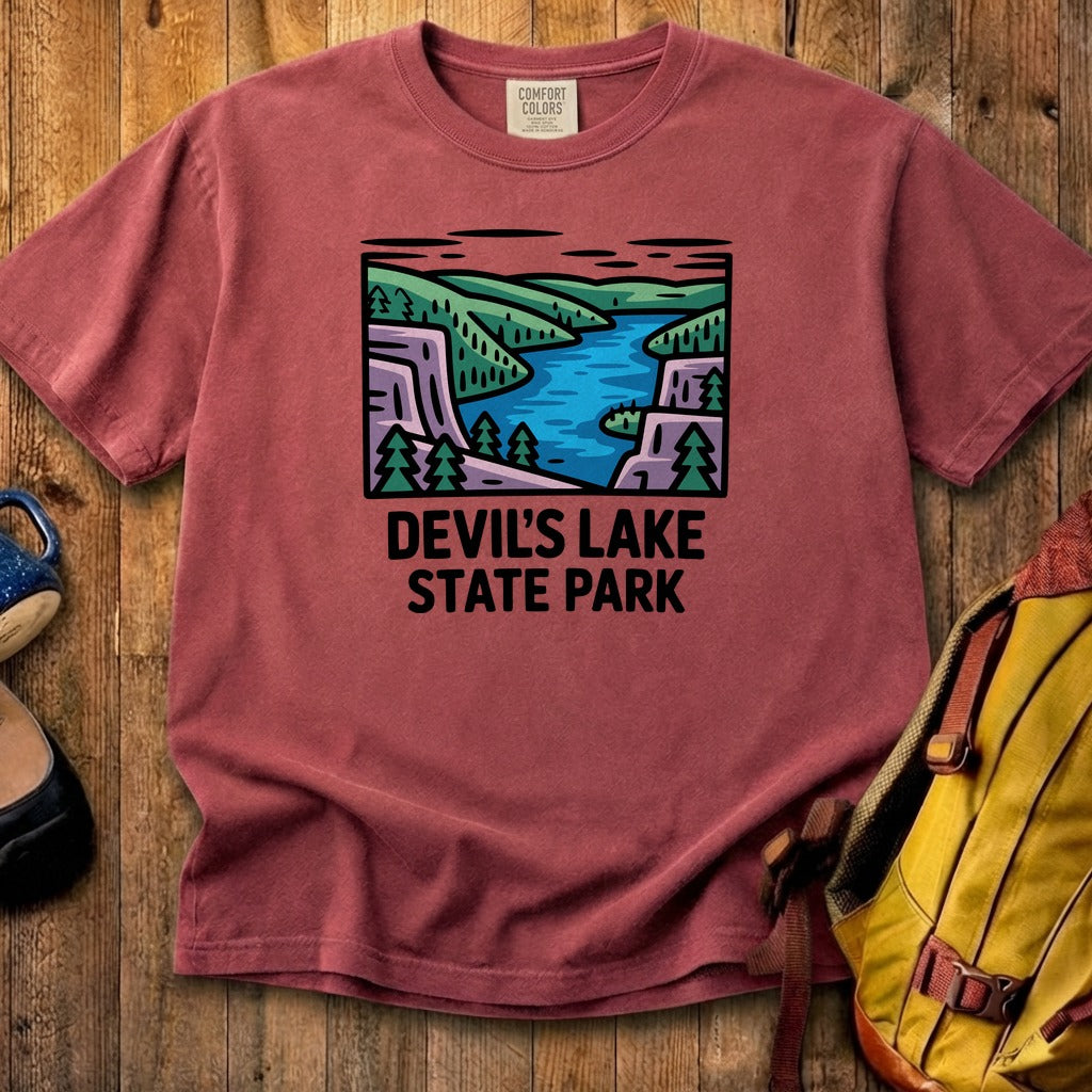 Devils Lake State Park Cotton T-Shirt