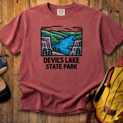 Devils Lake State Park Cotton T-Shirt