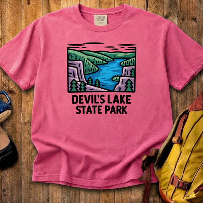 Devils Lake State Park Cotton T-Shirt