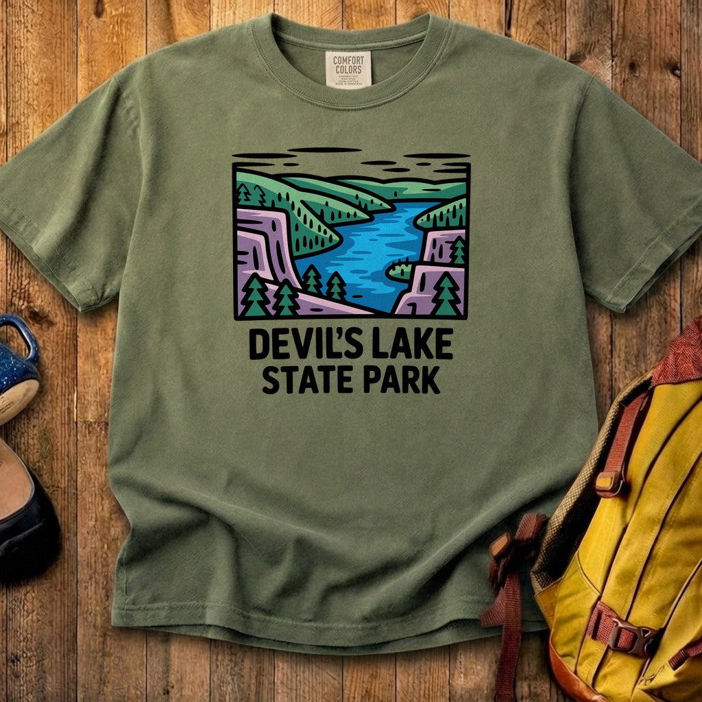 Devils Lake State Park Cotton T-Shirt