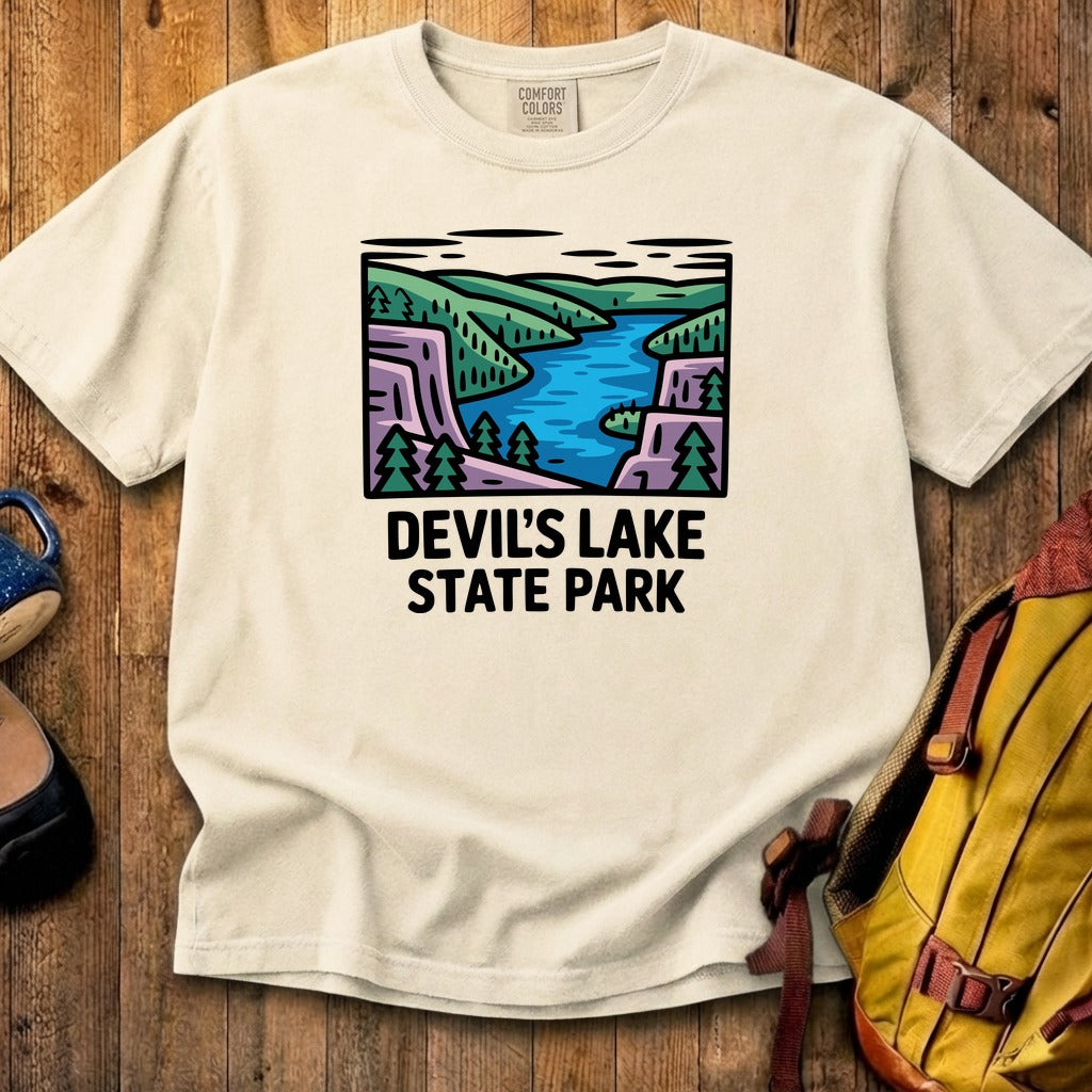 Devils Lake State Park Cotton T-Shirt