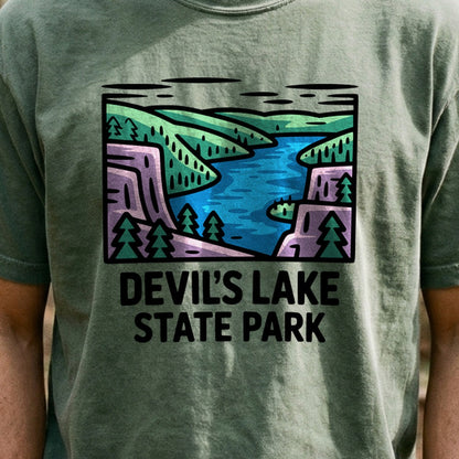 Devils Lake State Park Cotton T-Shirt