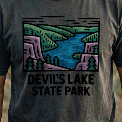 Devils Lake State Park Cotton T-Shirt