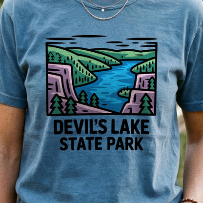 Devils Lake State Park Cotton T-Shirt