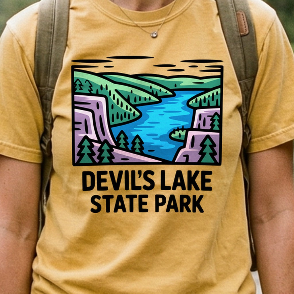 Devils Lake State Park Cotton T-Shirt