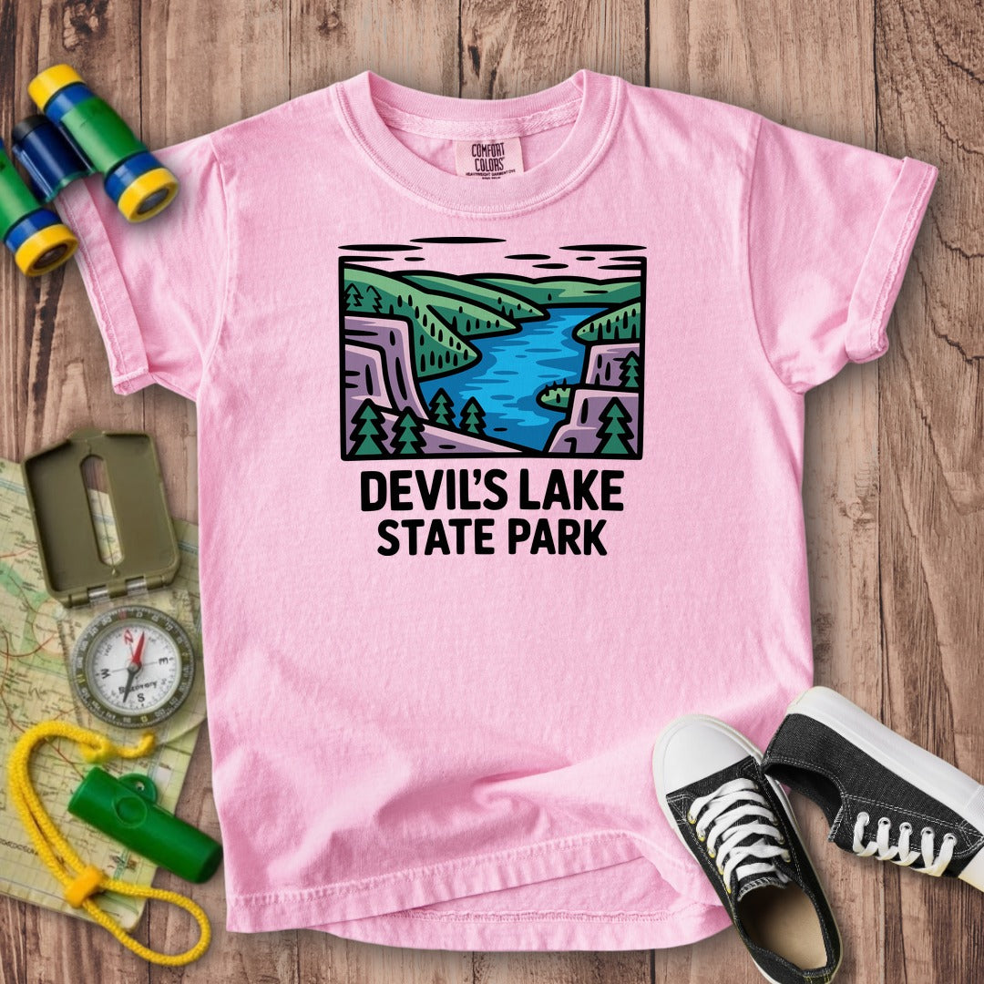 Devils Lake State Park Kids Cotton T-Shirt