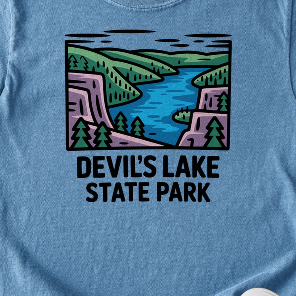 Devils Lake State Park Kids Cotton T-Shirt