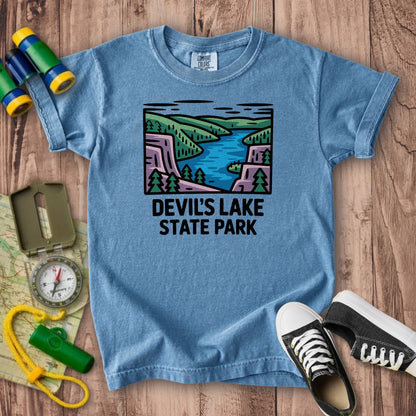 Devils Lake State Park Kids Cotton T-Shirt
