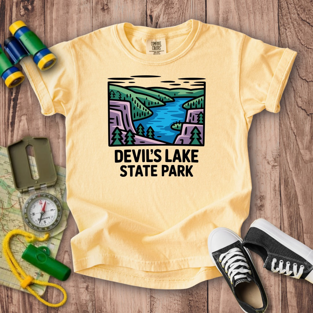 Devils Lake State Park Kids Cotton T-Shirt