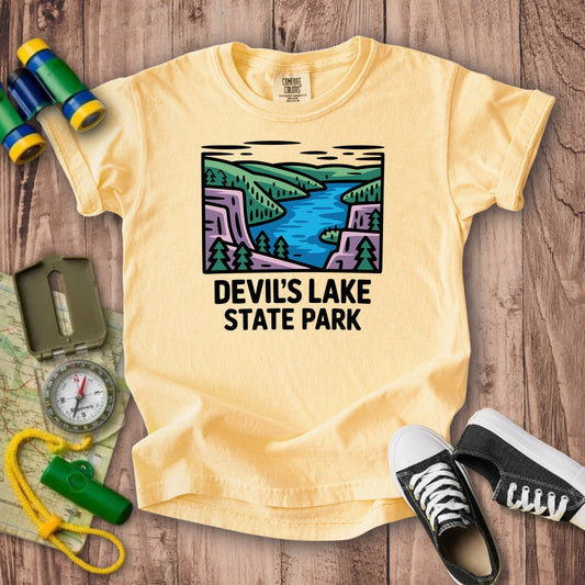 Devils Lake State Park Kids Cotton T-Shirt