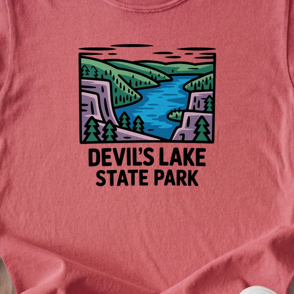 Devils Lake State Park Kids Cotton T-Shirt