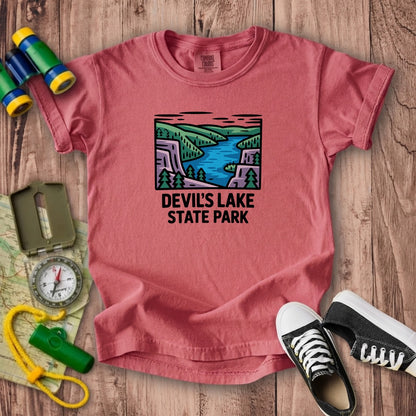 Devils Lake State Park Kids Cotton T-Shirt