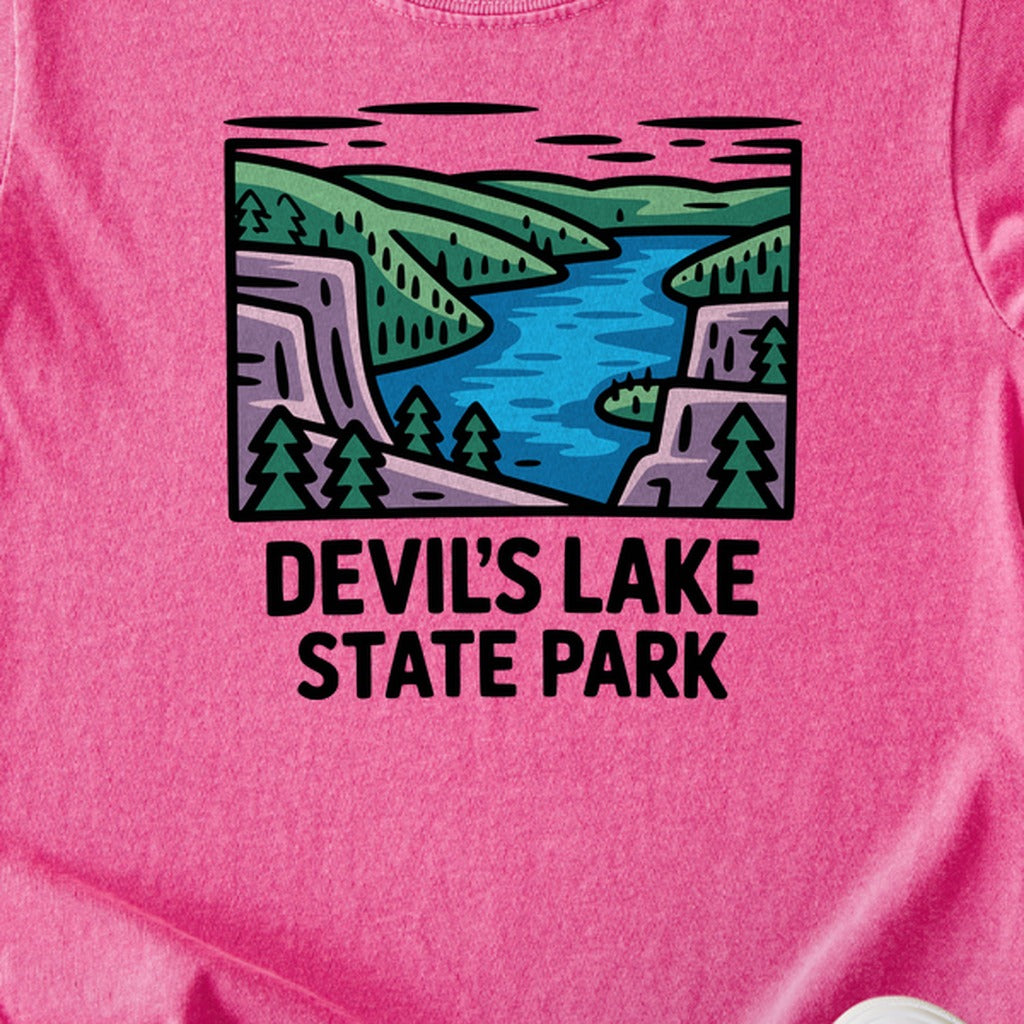 Devils Lake State Park Kids Cotton T-Shirt