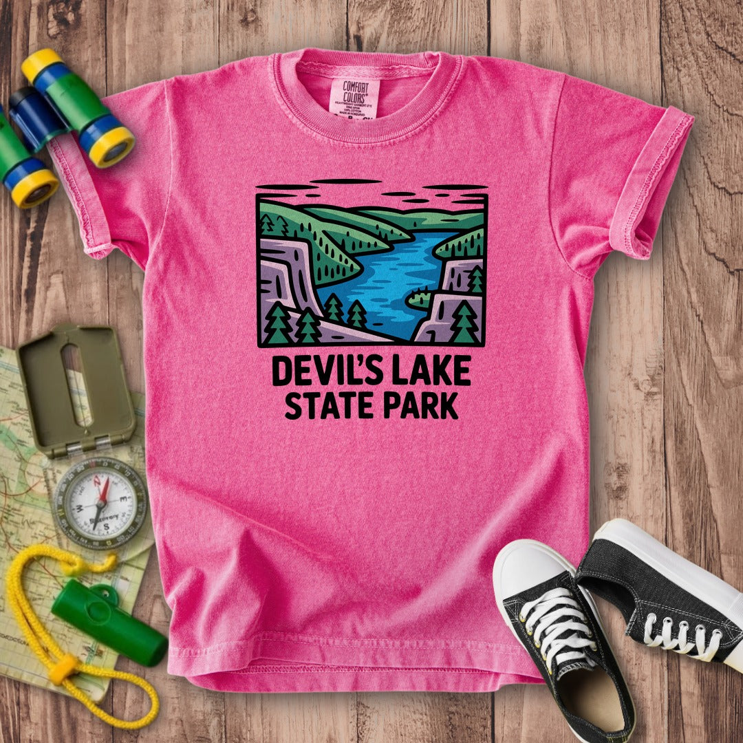 Devils Lake State Park Kids Cotton T-Shirt