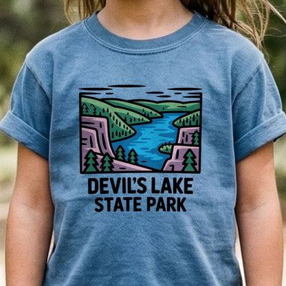 Devils Lake State Park Kids Cotton T-Shirt