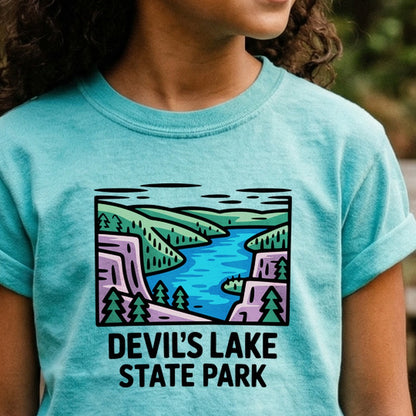Devils Lake State Park Kids Cotton T-Shirt