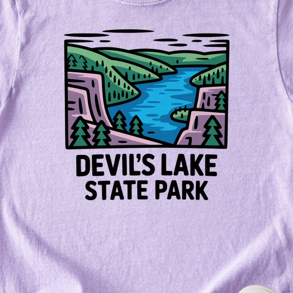 Devils Lake State Park Kids Cotton T-Shirt