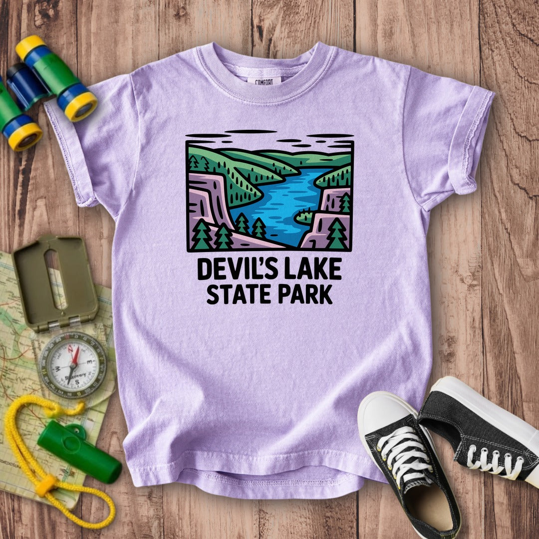 Devils Lake State Park Kids Cotton T-Shirt