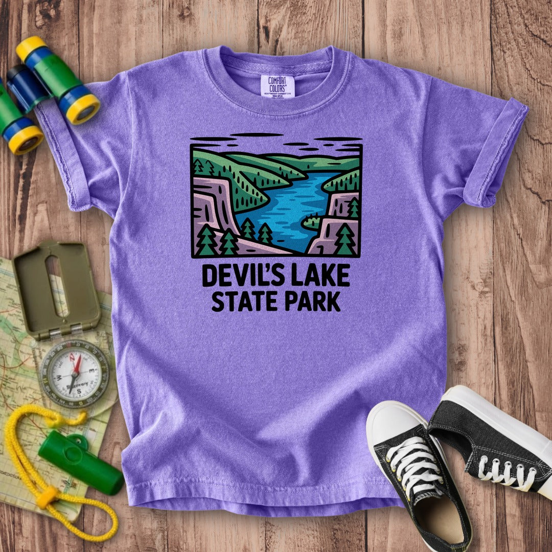 Devils Lake State Park Kids Cotton T-Shirt
