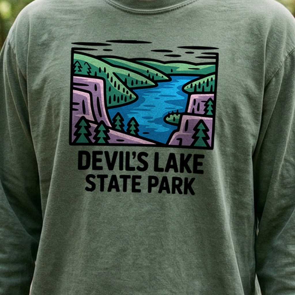 Devils Lake State Park Cotton Long Sleeve