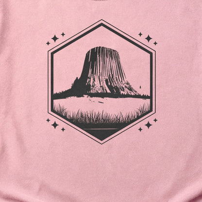 Devils Tower Wyoming Cotton T-Shirt
