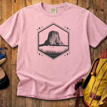 Devils Tower Wyoming Cotton T-Shirt