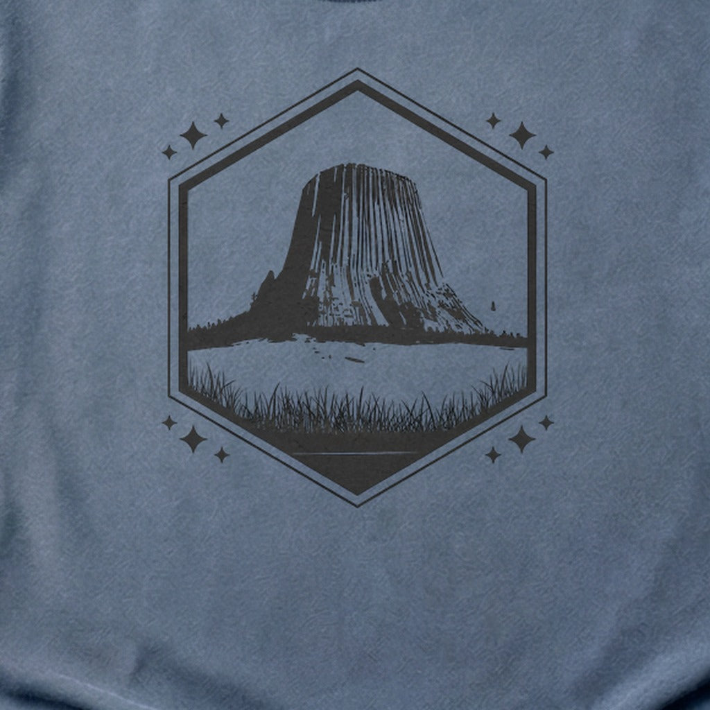 Devils Tower Wyoming Cotton T-Shirt