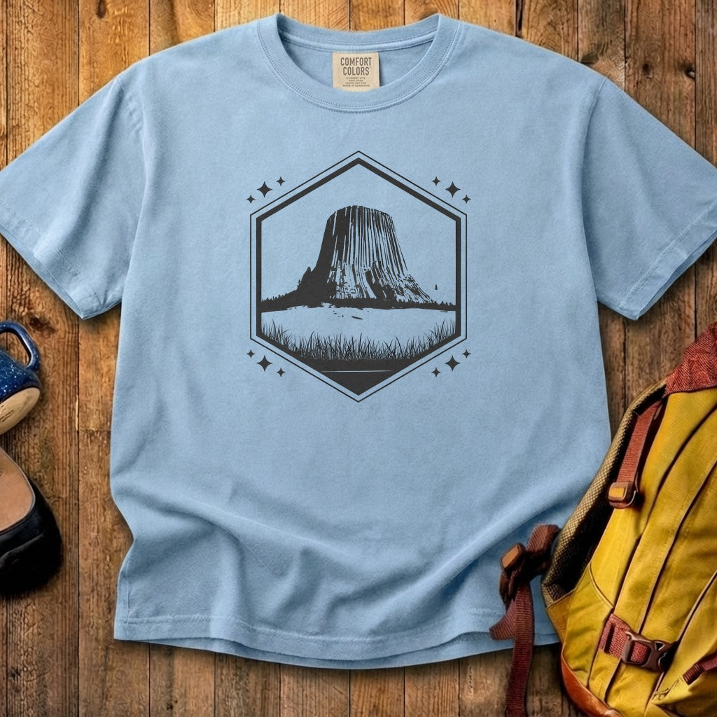 Devils Tower Wyoming Cotton T-Shirt
