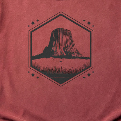 Devils Tower Wyoming Cotton T-Shirt