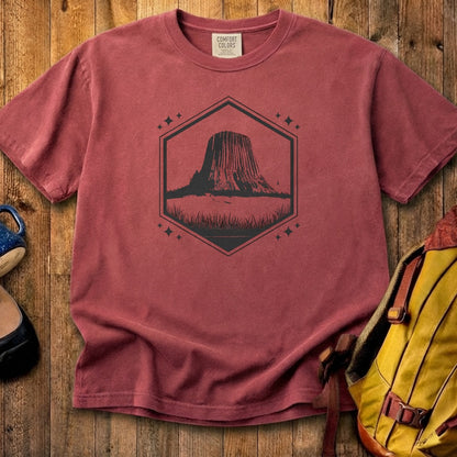 Devils Tower Wyoming Cotton T-Shirt