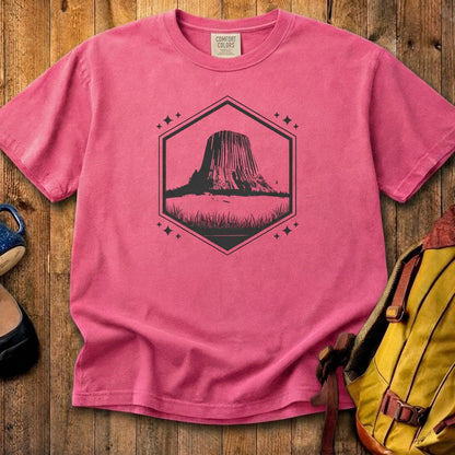 Devils Tower Wyoming Cotton T-Shirt