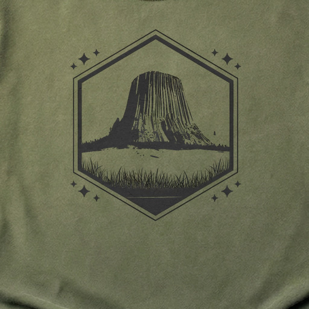 Devils Tower Wyoming Cotton T-Shirt