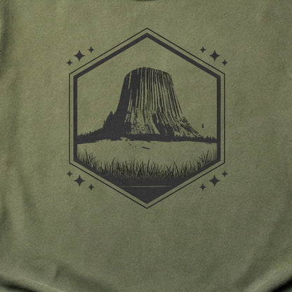 Devils Tower Wyoming Cotton T-Shirt