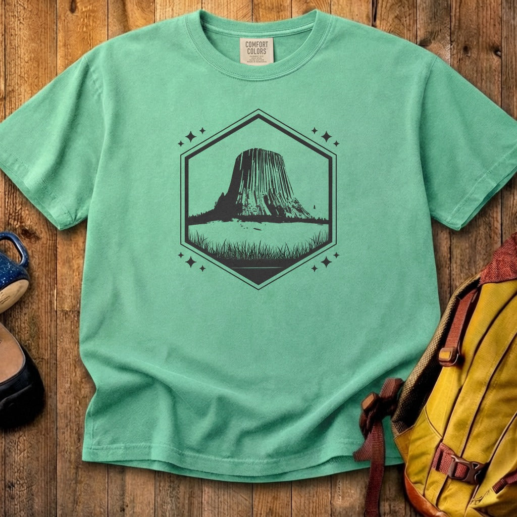 Devils Tower Wyoming Cotton T-Shirt
