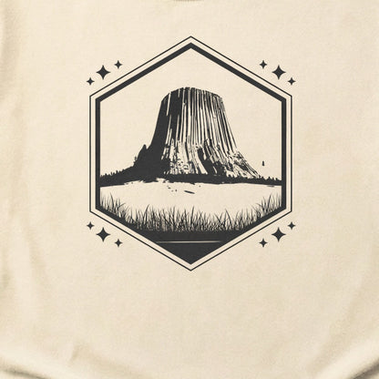 Devils Tower Wyoming Cotton T-Shirt