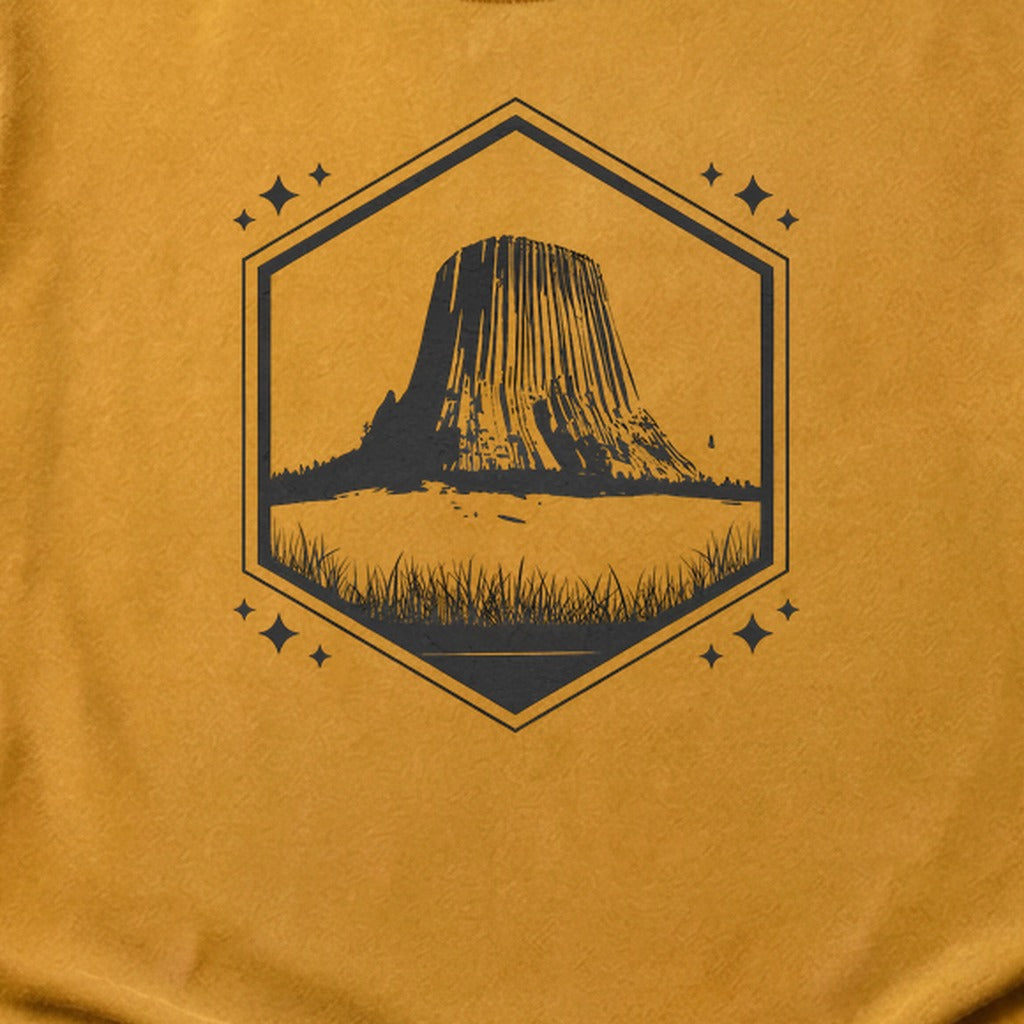 Devils Tower Wyoming Cotton T-Shirt