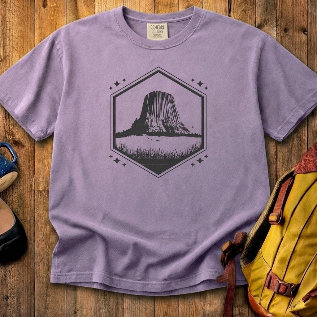 Devils Tower Wyoming Cotton T-Shirt