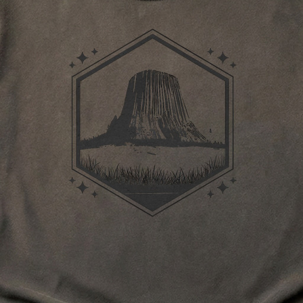 Devils Tower Wyoming Cotton T-Shirt