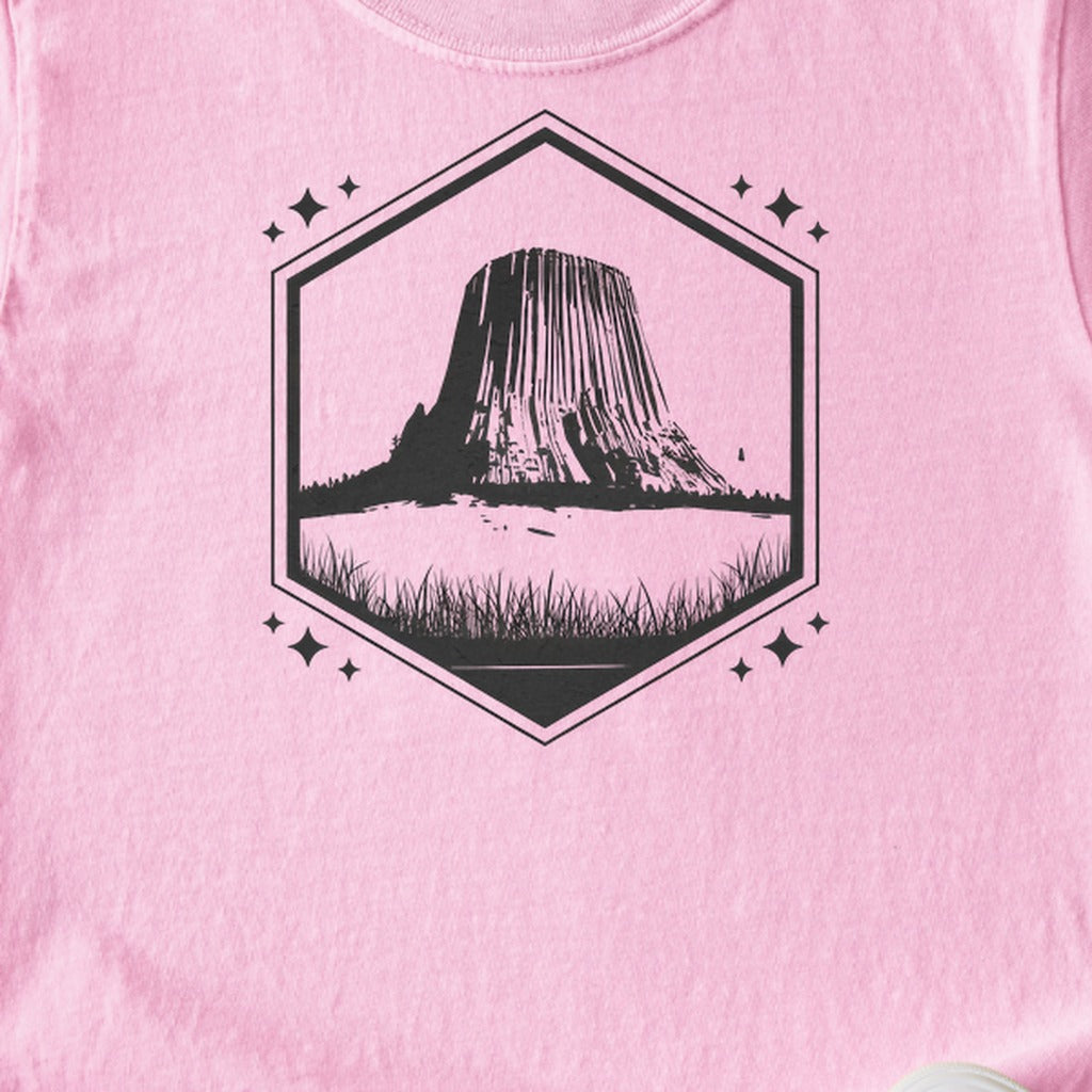 Devils Tower Wyoming Kids Cotton T-Shirt