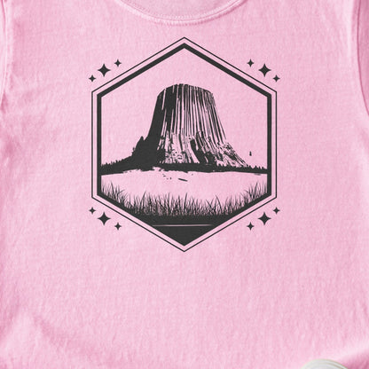Devils Tower Wyoming Kids Cotton T-Shirt