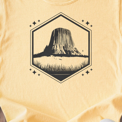 Devils Tower Wyoming Kids Cotton T-Shirt