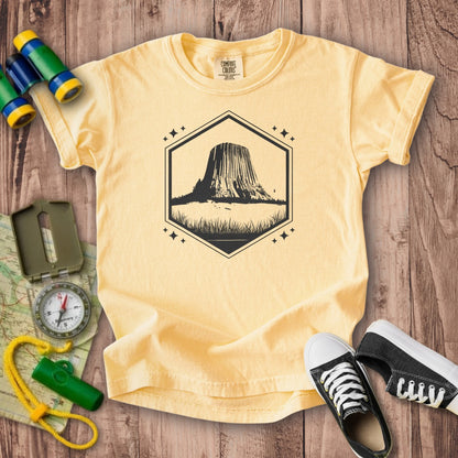 Devils Tower Wyoming Kids Cotton T-Shirt