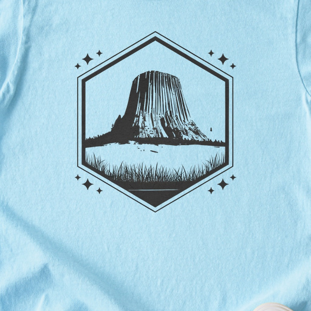 Devils Tower Wyoming Kids Cotton T-Shirt